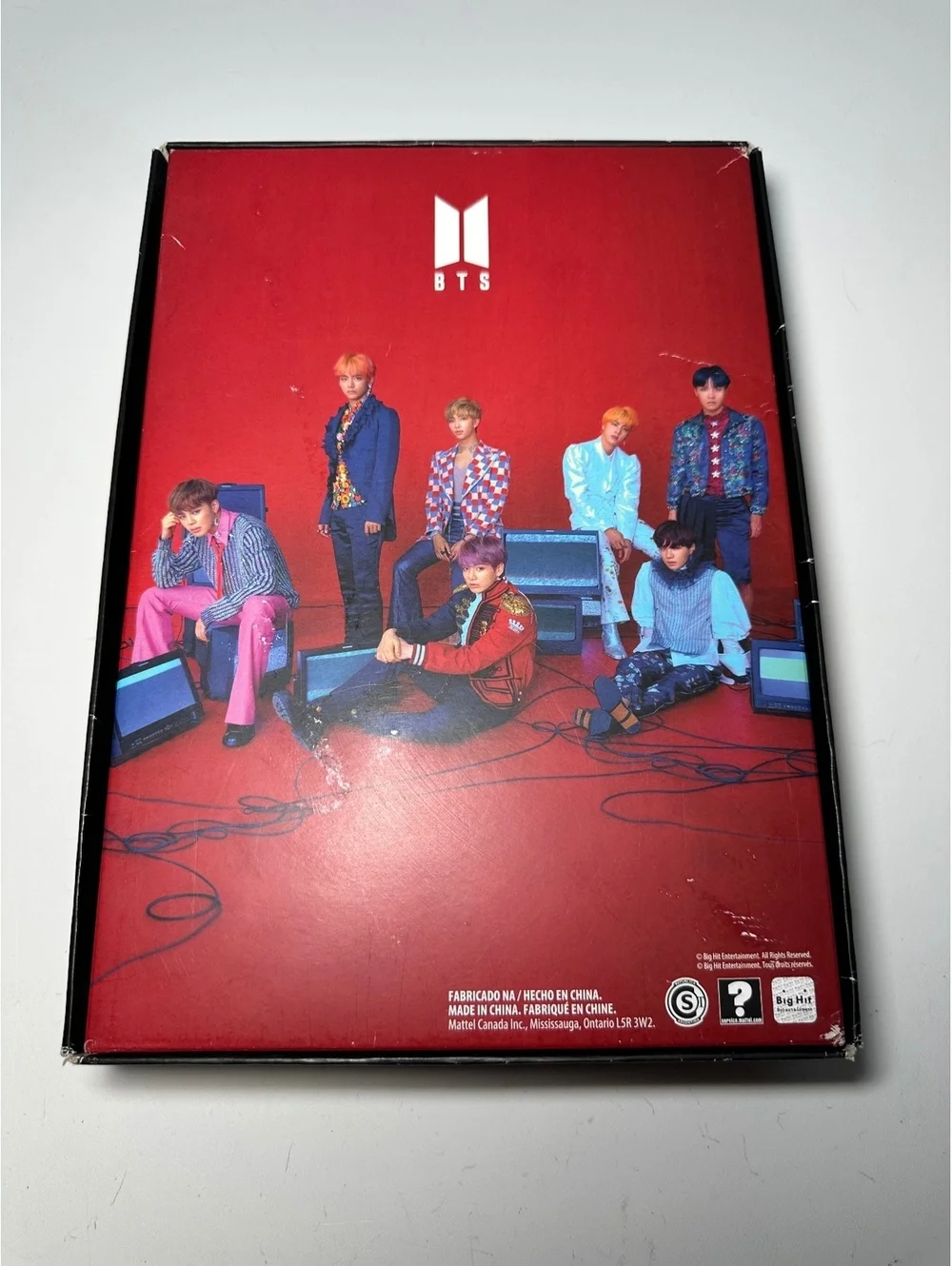BTS 2019 Collectible Doll with Stand - Blue Sequin Pants and Multicolor Jacket